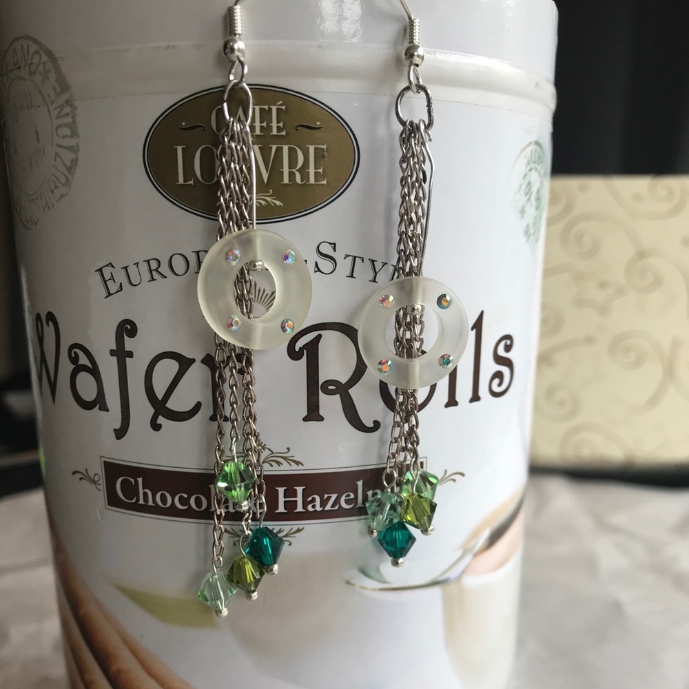 Handmade chandelier crystal earrings